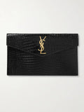 YSL Black Quilted Pouch