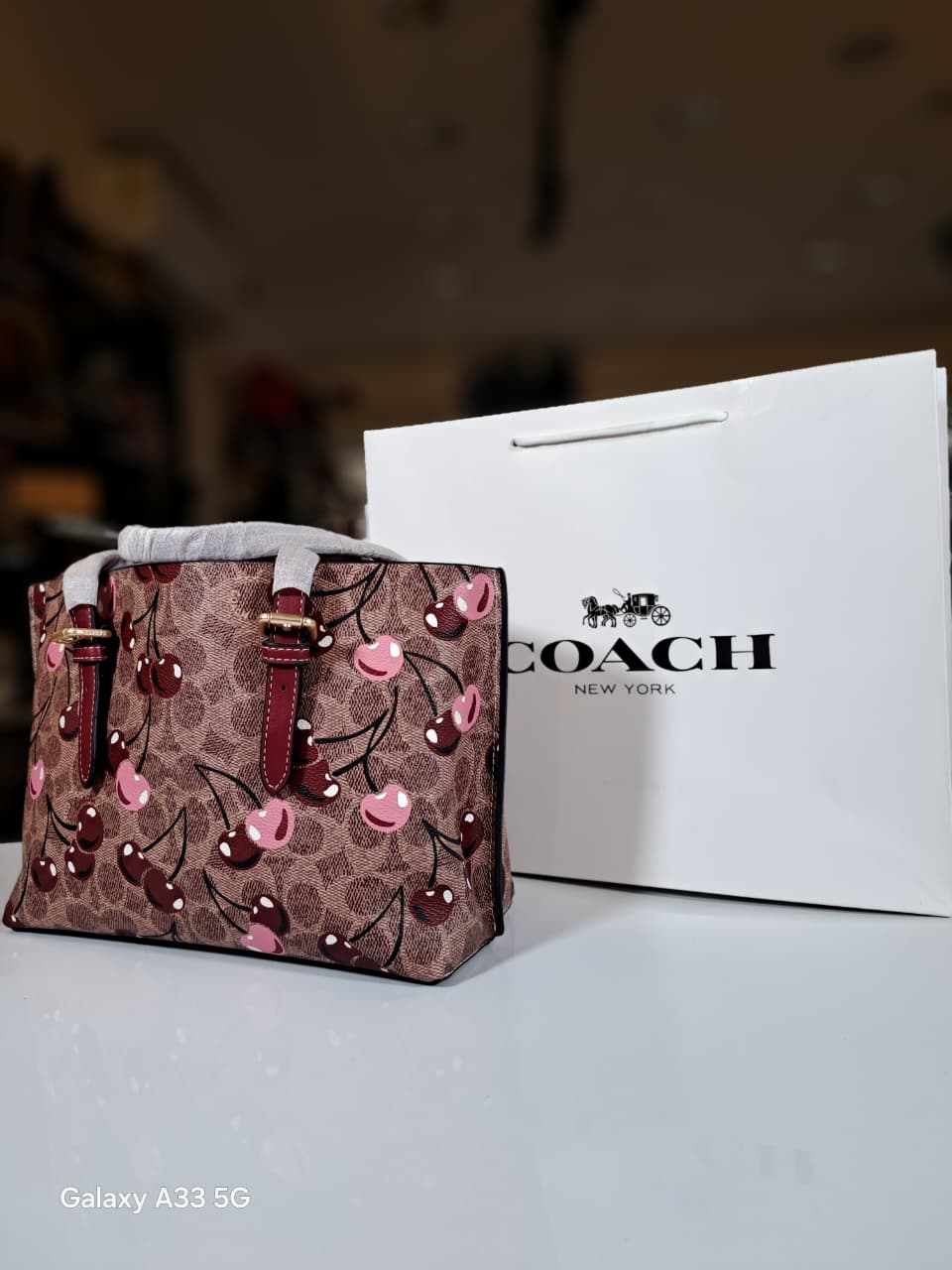 Cherry coach -burgundy
