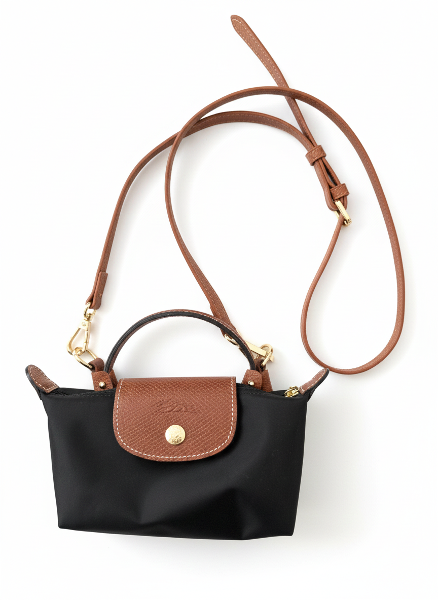 Mini LongChamp-black