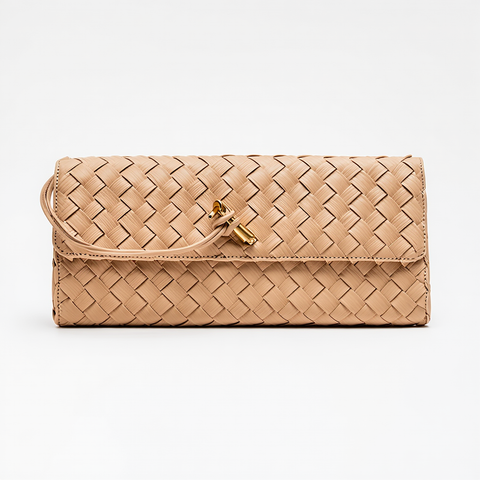 BOTTEGA-Key-Lock Woven Leather