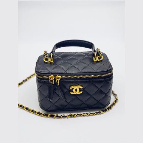 Chic Channel Quilted Mini Bag