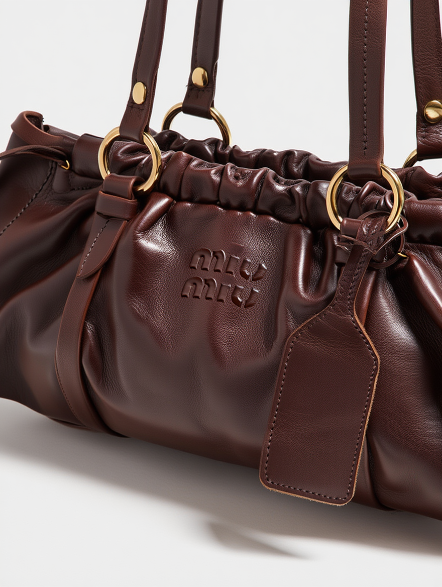 MIU MIU MEDIUM LEATHER SHOULDER BAG