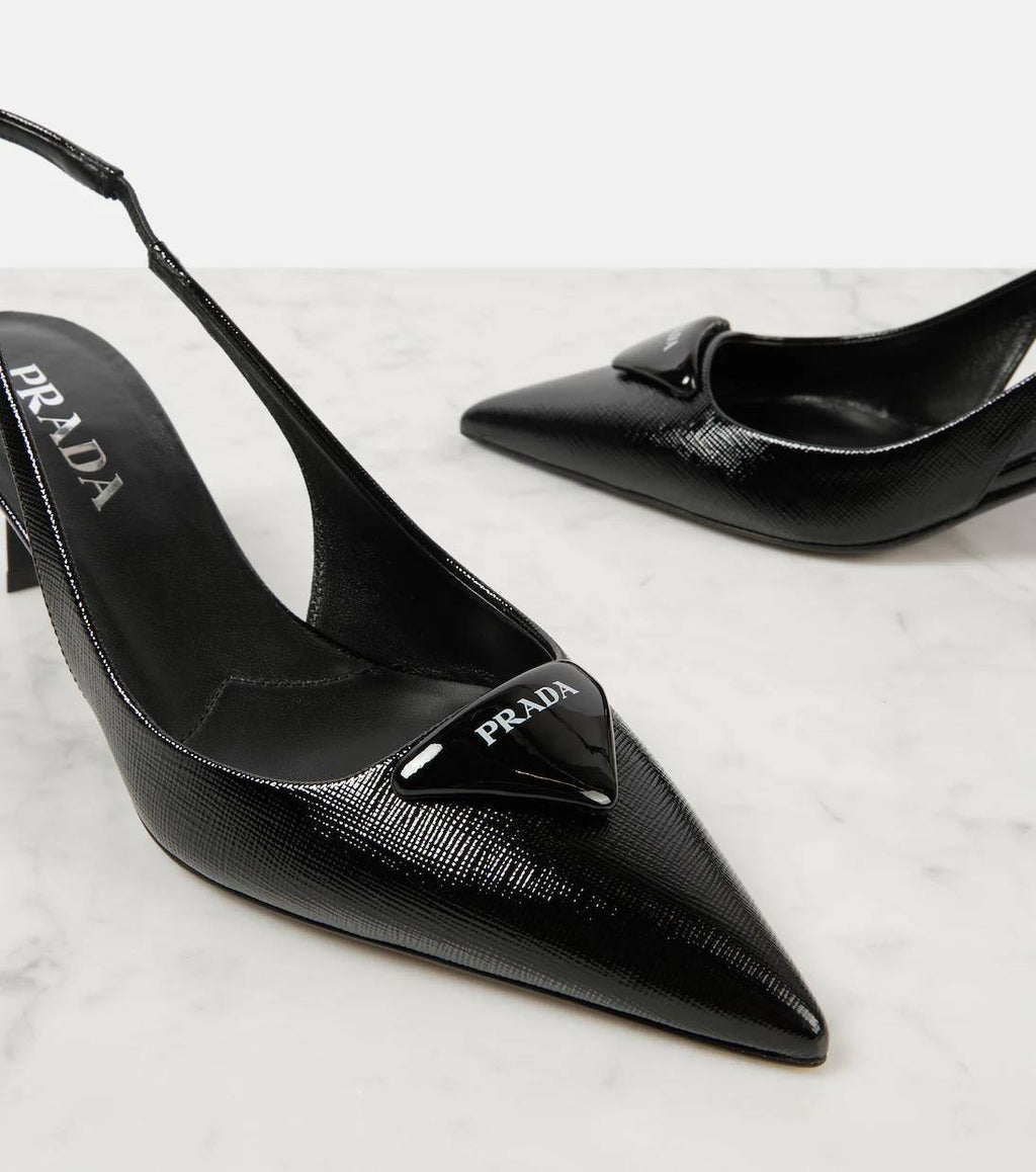 Prada Icon Slingbacks - Black