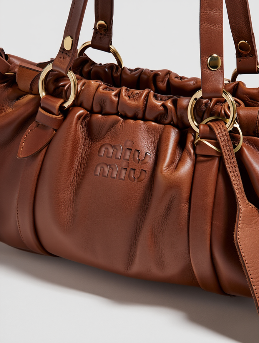 MIU MIU MEDIUM LEATHER SHOULDER BAG