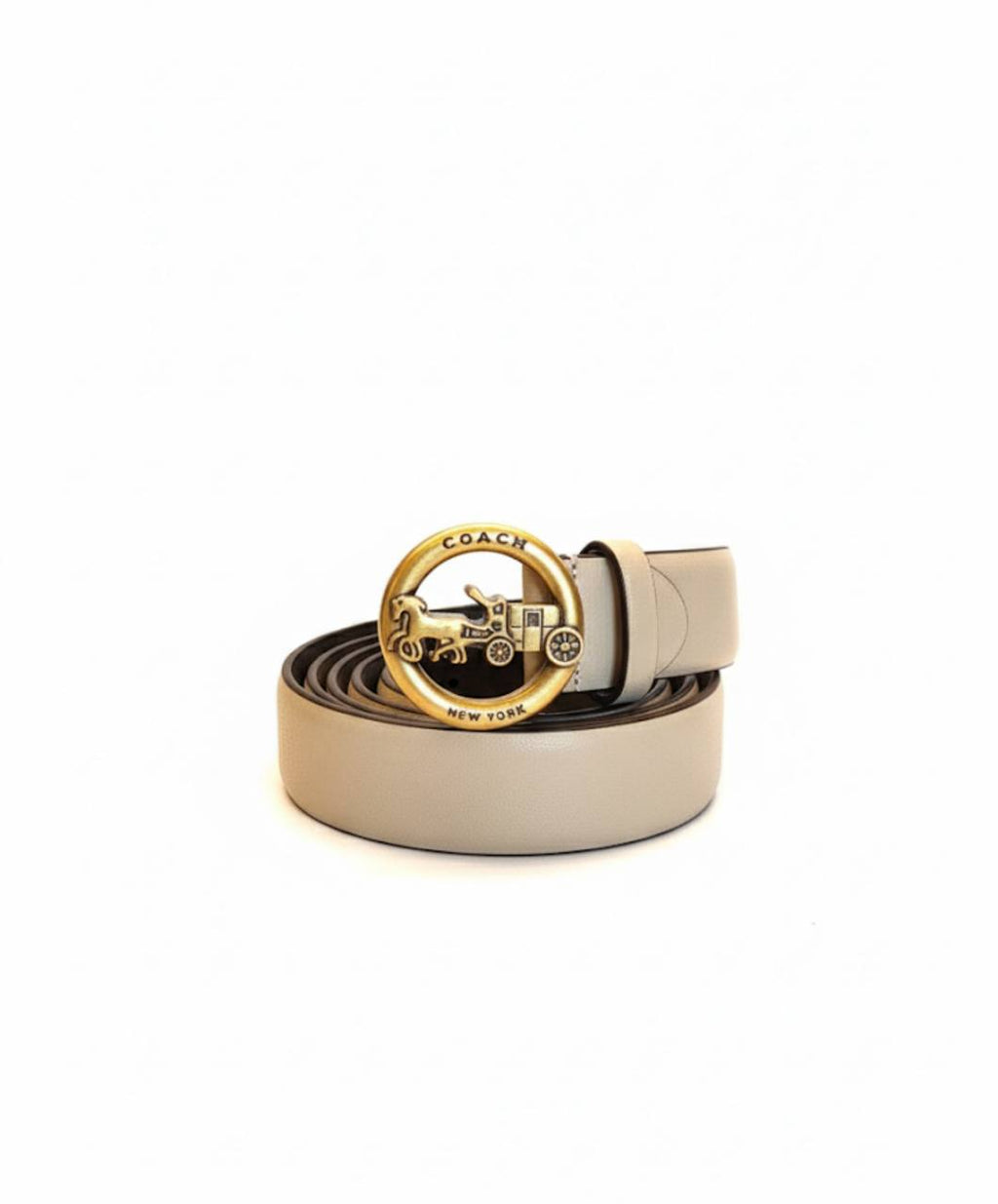 Coach Leather Belt – Signature Horse & Carriage Buckle