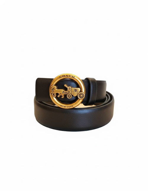 Coach Leather Belt – Signature Horse & Carriage Buckle