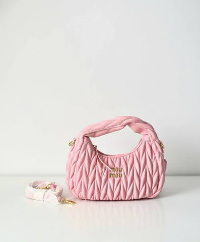 Miu Iconic Matelassé Hobo Bag
