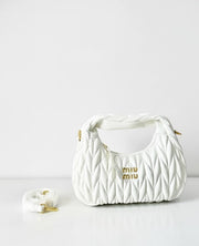 Miu Iconic Matelassé Hobo Bag