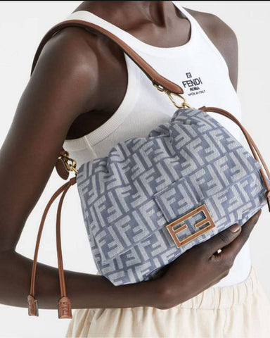 Fendi Monogram Canvas Shoulder Bag