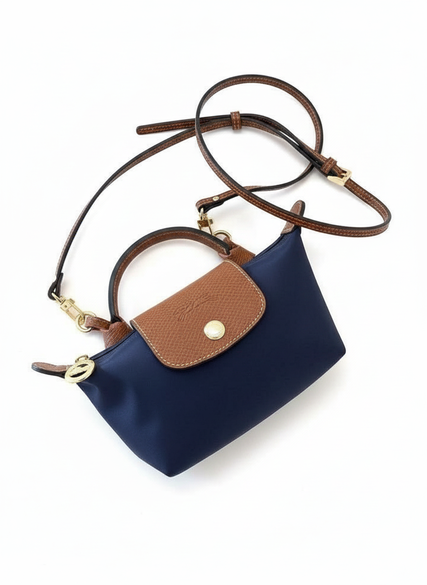 Mini LongChamp-navy