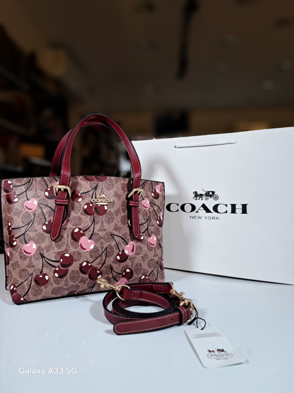 Cherry coach -burgundy