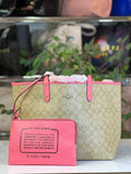Coach-tote bag-Pink reversiabl