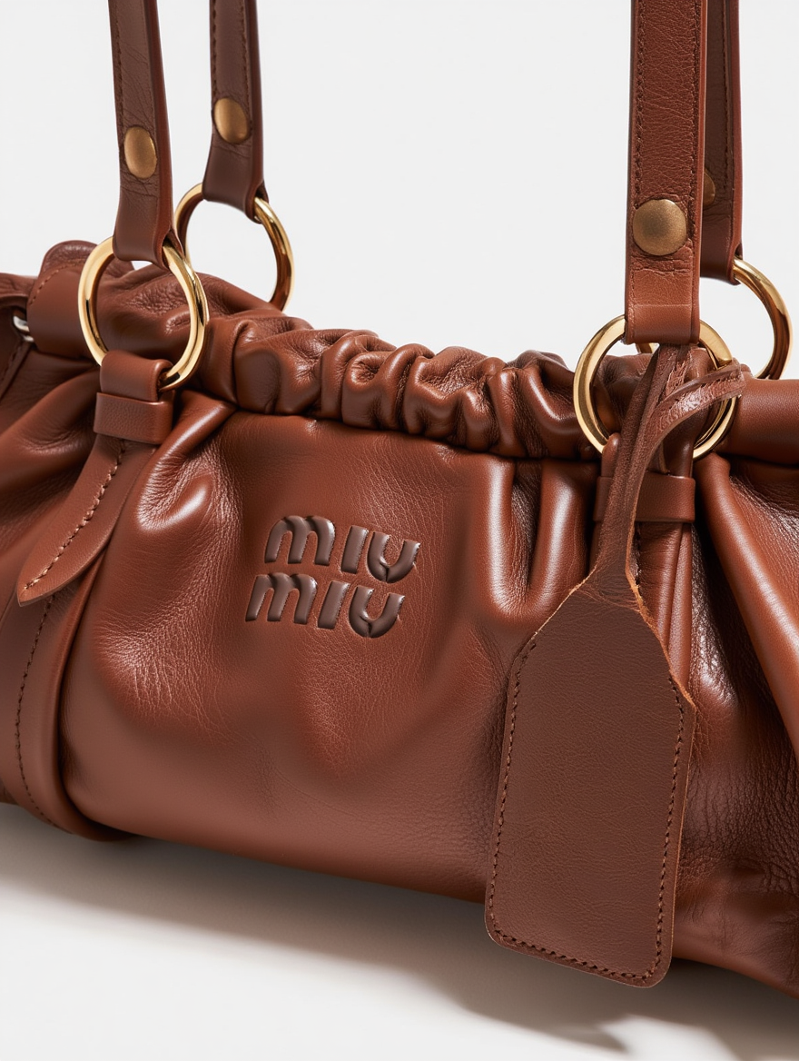 MIU MIU MEDIUM LEATHER SHOULDER BAG