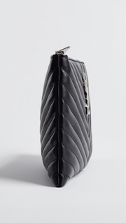 YSL Black Quilted Pouch