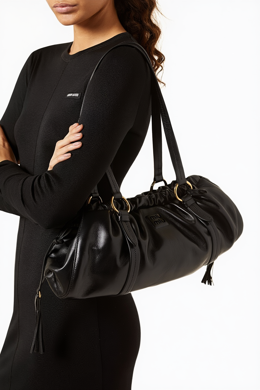 MIU MIU MEDIUM LEATHER SHOULDER BAG
