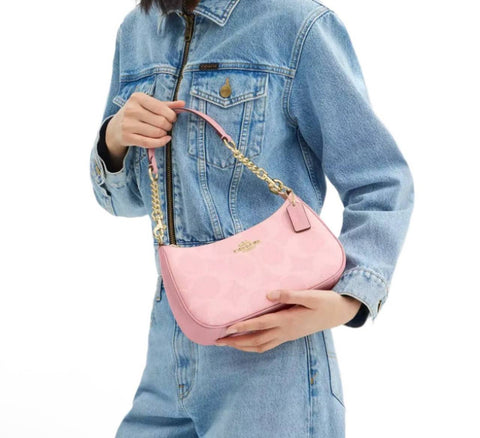 Coach teri shoulder bag in canvas