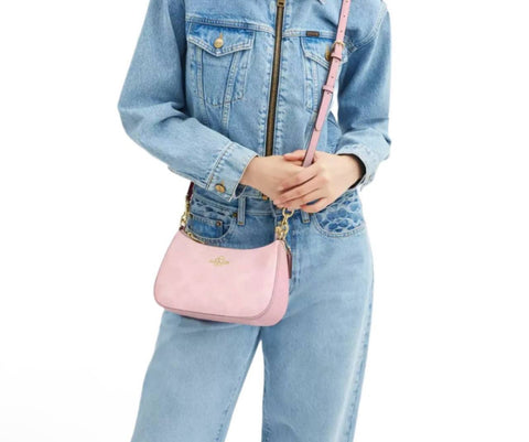 Coach teri shoulder bag in canvas