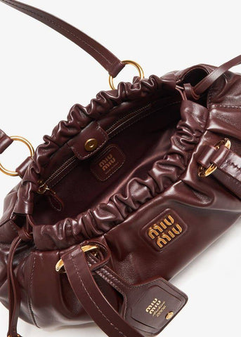 MIU MIU MEDIUM LEATHER SHOULDER BAG