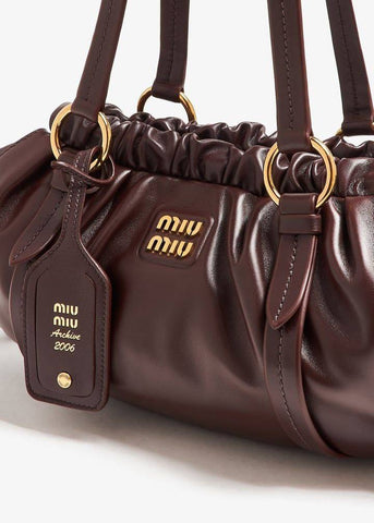 MIU MIU MEDIUM LEATHER SHOULDER BAG