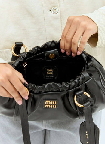 MIU MIU MEDIUM LEATHER SHOULDER BAG