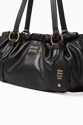 MIU MIU MEDIUM LEATHER SHOULDER BAG