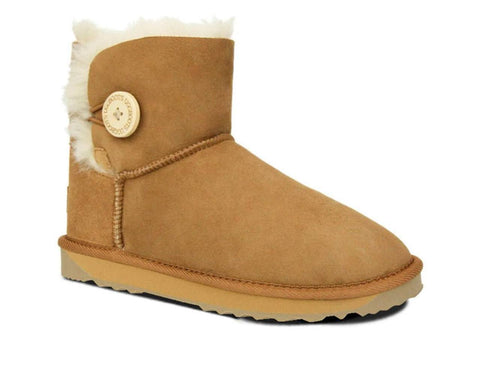 UGG Mini Bailey Button Boot – Chestnut Colour
