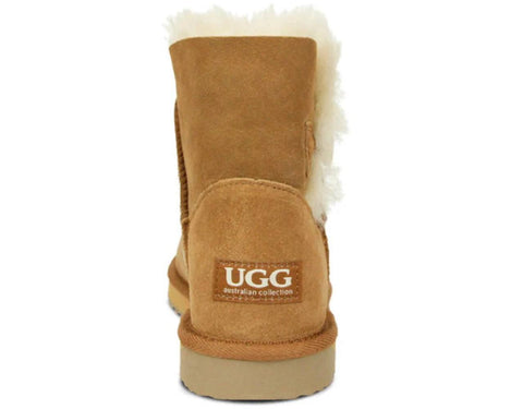 UGG Mini Bailey Button Boot – Chestnut Colour