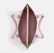 Coach Signature Monogram Small Tote - Blush Pink