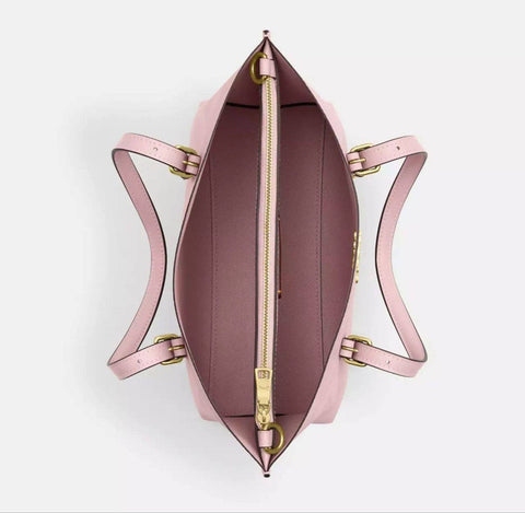 Coach Signature Monogram Small Tote - Blush Pink