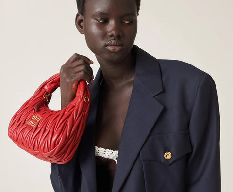 Miu Iconic Matelassé Hobo Bag