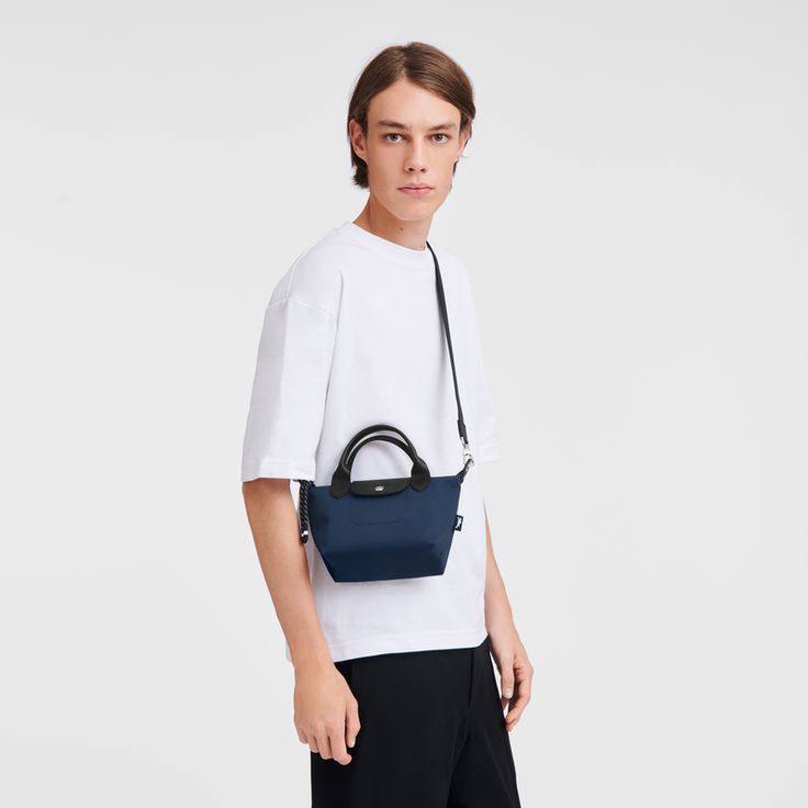 Longchamp Le Pliage Mini Tote – Navy Blue x small
