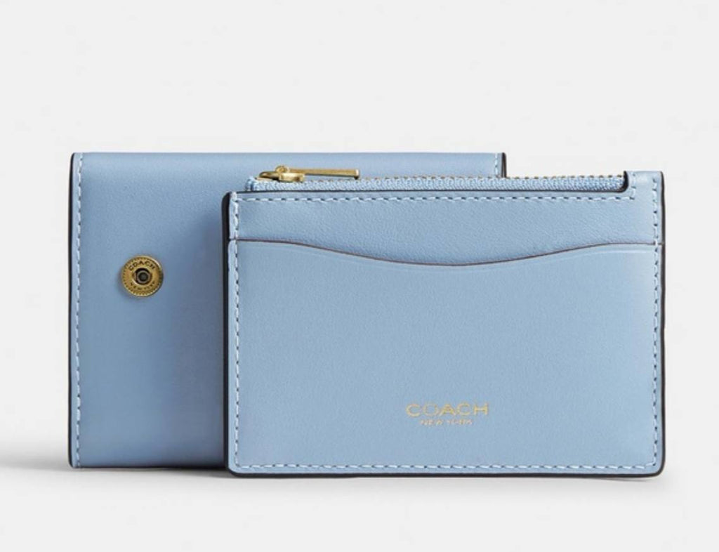Coach Mini wallet with Card Holder – Baby Blue