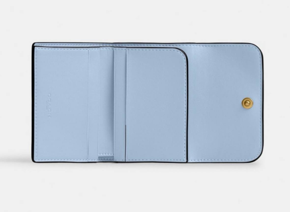 Coach Mini wallet with Card Holder – Baby Blue