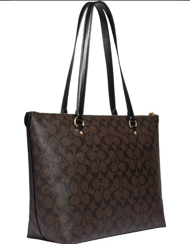 original Coach Signature Gallery Tote – Brown/Black