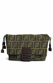 Fendi FF Canvas Baguette Crossbody